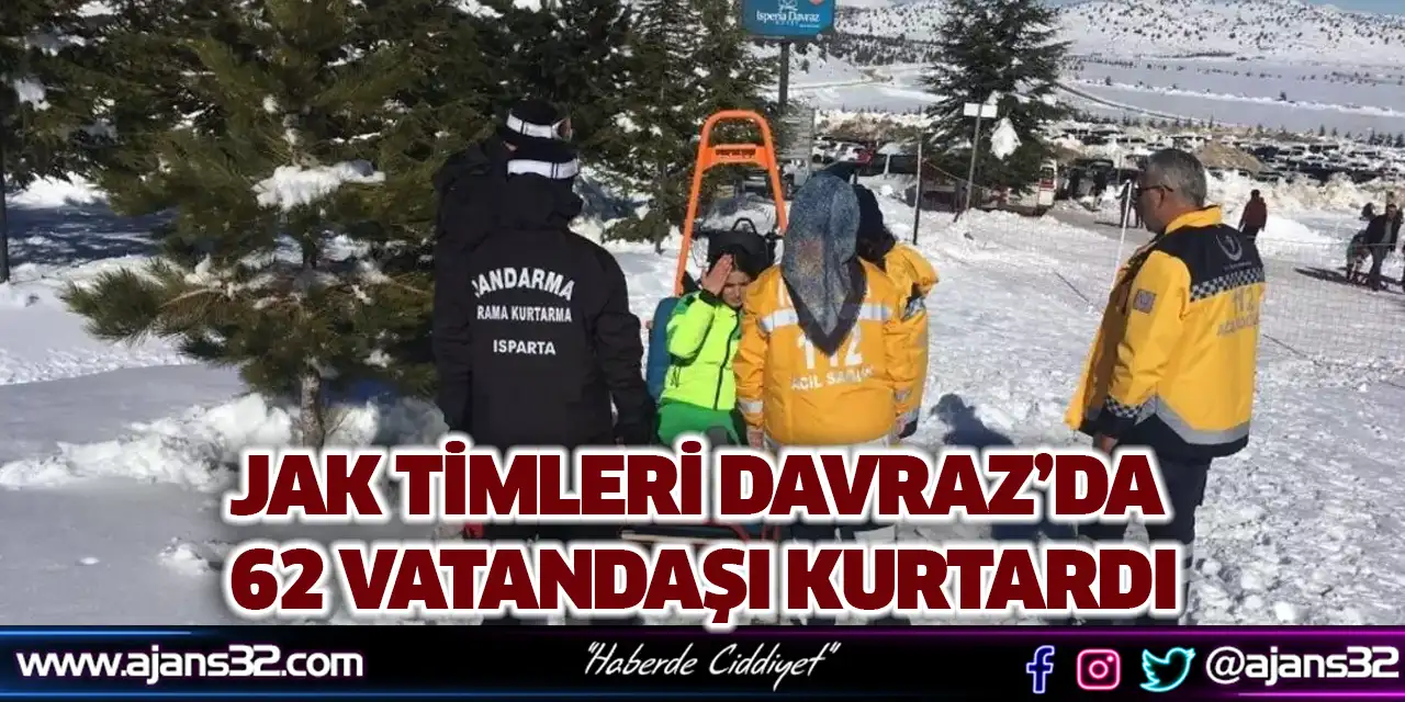 JAK Timleri Davraz’da 62 Vatandaşı Kurtardı