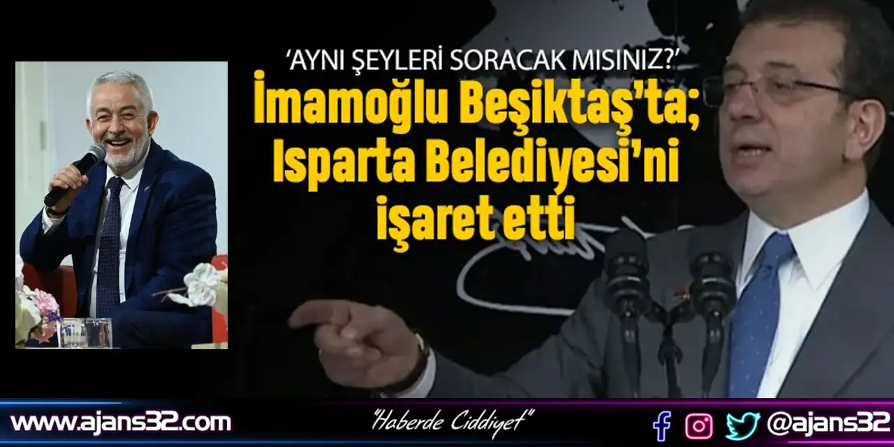 Ekrem İmamoğlu: "Ona Bunları Soracak Mısınız?