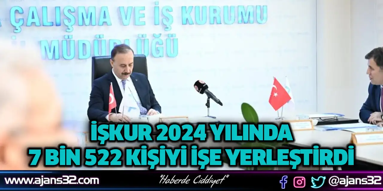 İşkur 2024 Yılında 7 Bin 522 Kişiyi İşe Yerleştirdi