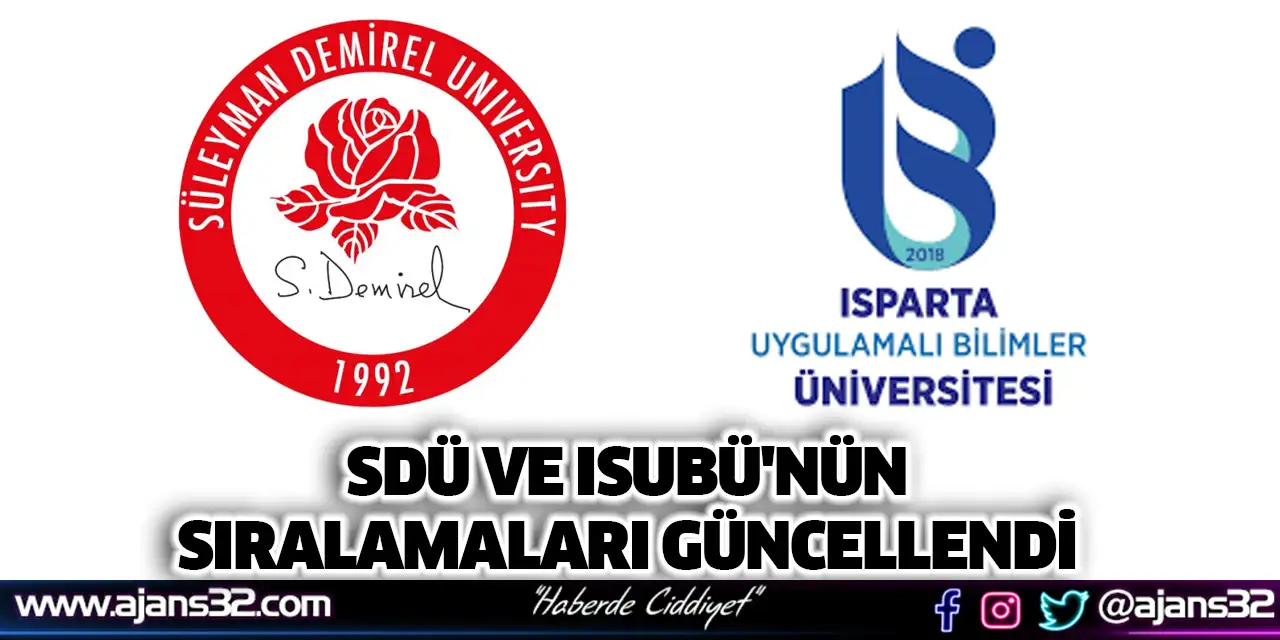 SDÜ ve ISUBÜ'nün Sıralamaları Güncellendi