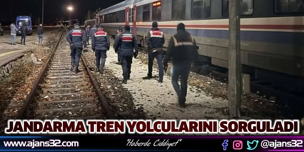 Jandarma Tren Yolcularını Sorguladı