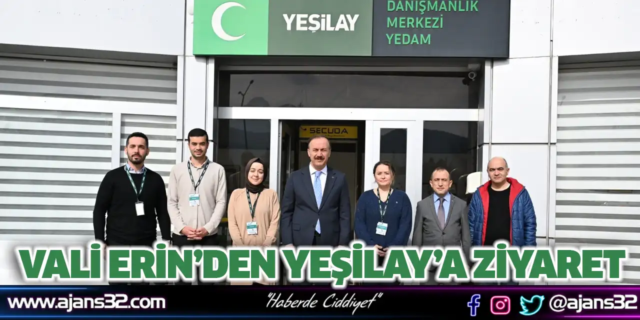 Vali Erin’den YEŞİLAY’a Ziyaret