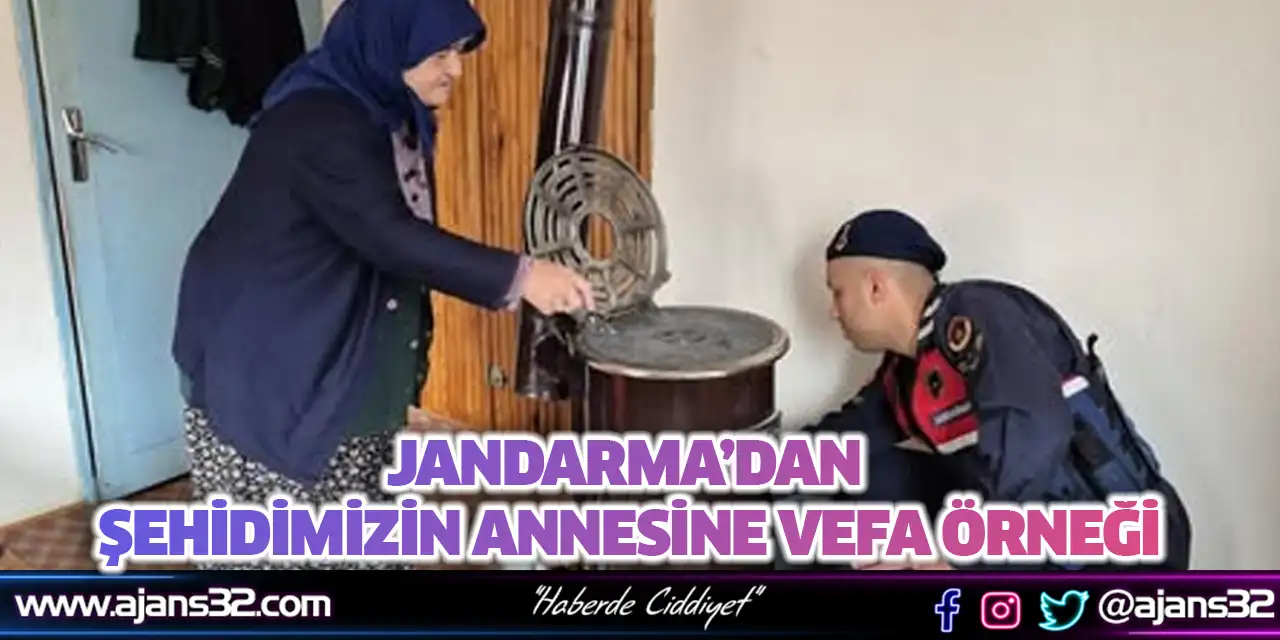 Jandarma'dan Şehidimizin Annesine Vefa Örneği