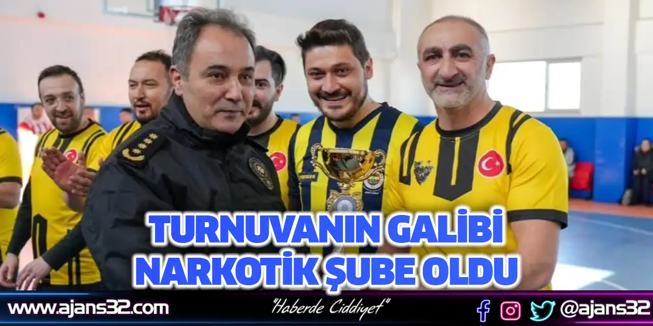 Turnuvanın Galibi Narkotik Şube Oldu