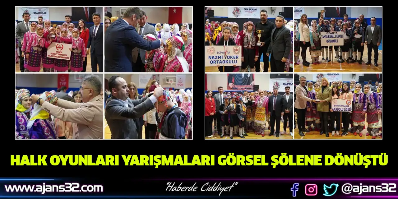 Halk Oyunları Yarışmaları Görsel Şölene Dönüştü