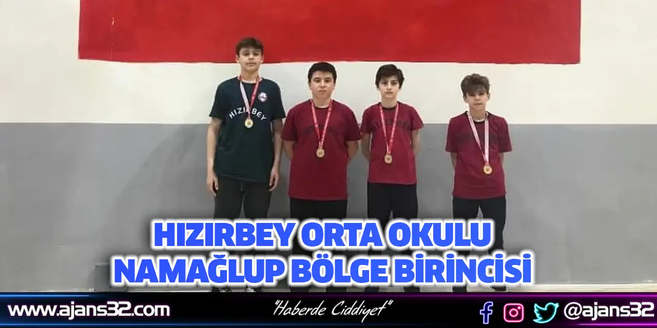 Hızırbey Orta Okulu Namağlup Bölge Birincisi