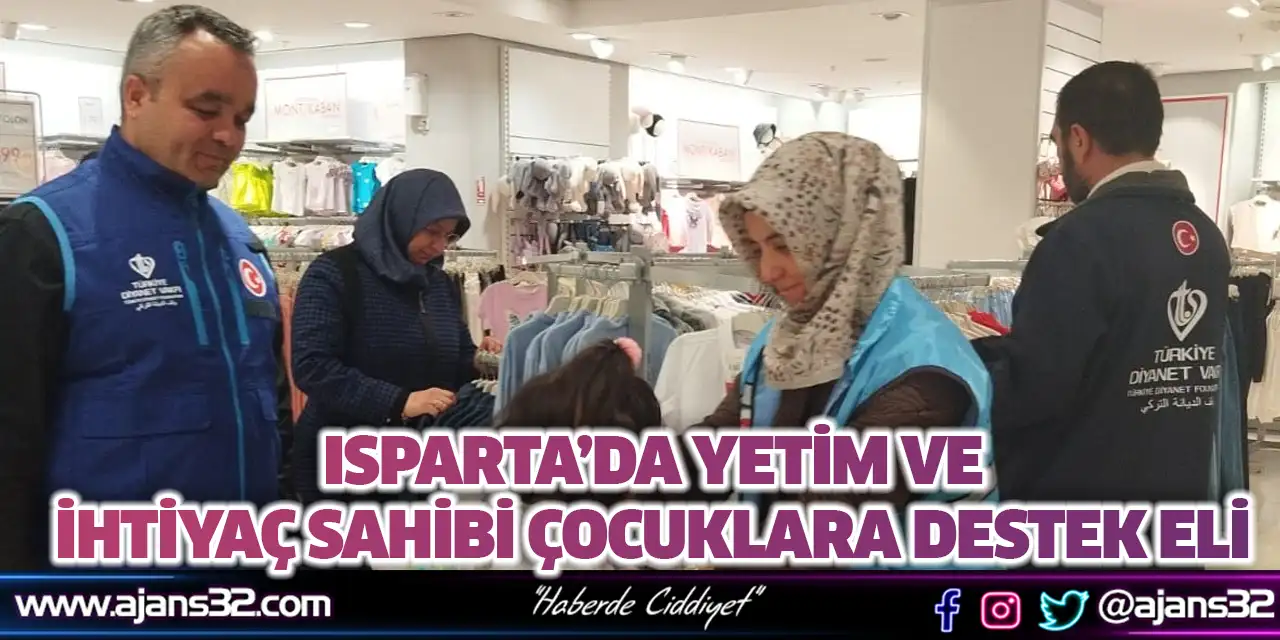 Isparta’da Yetim ve İhtiyaç Sahibi Çocuklara Destek Eli