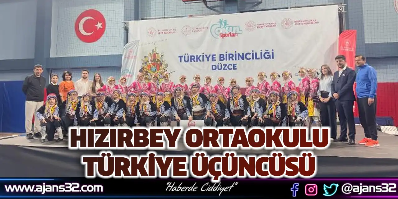Hızırbey Ortaokulu Türkiye Üçüncüsü