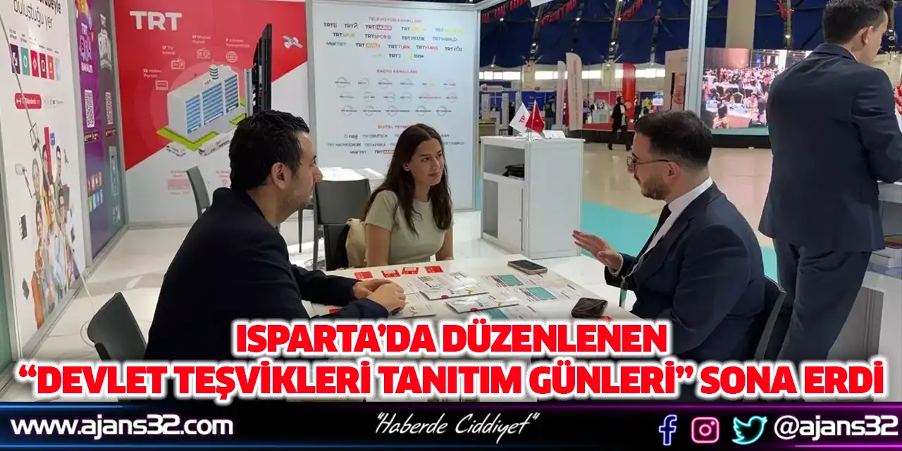Isparta’da Düzenlenen “Devlet Teşvikleri Tanıtım Günleri” Sona Erdi