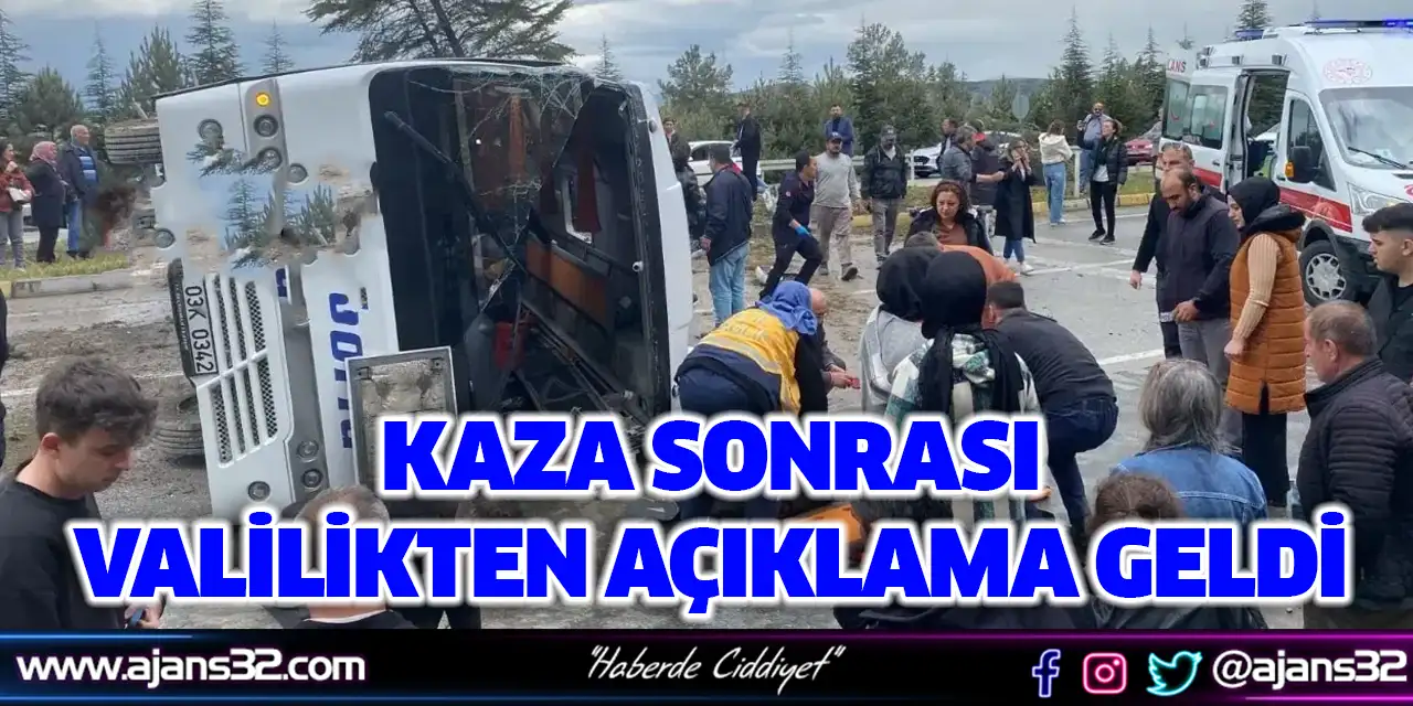 Kaza Sonrası Valilikten Açıklama Geldi