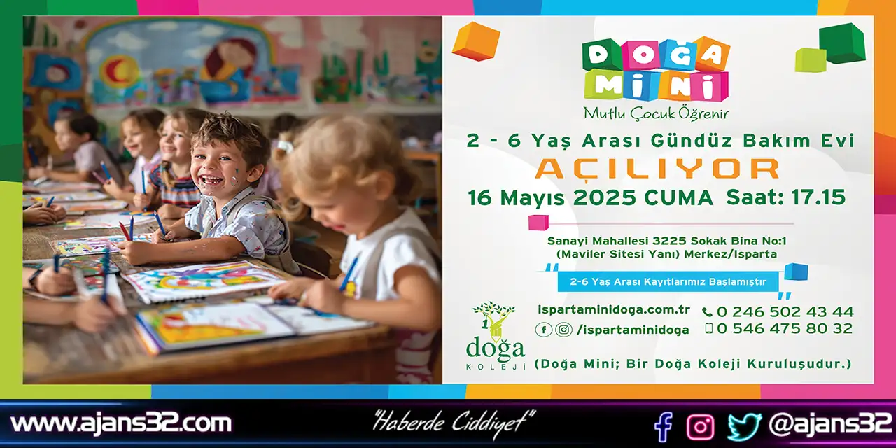 Doğa Mini Gündüz Bakımevi Isparta’da Açılıyor…