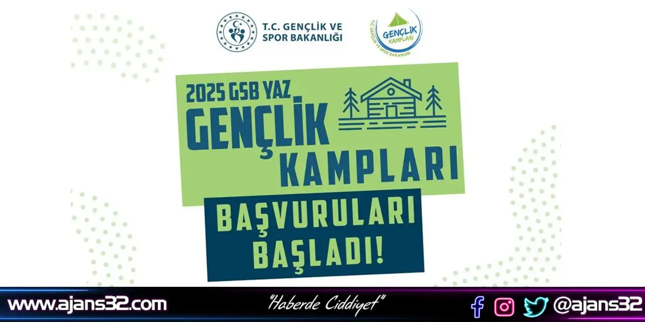 2025 Yaz Gençlik Kampları Başvuruları Başladı