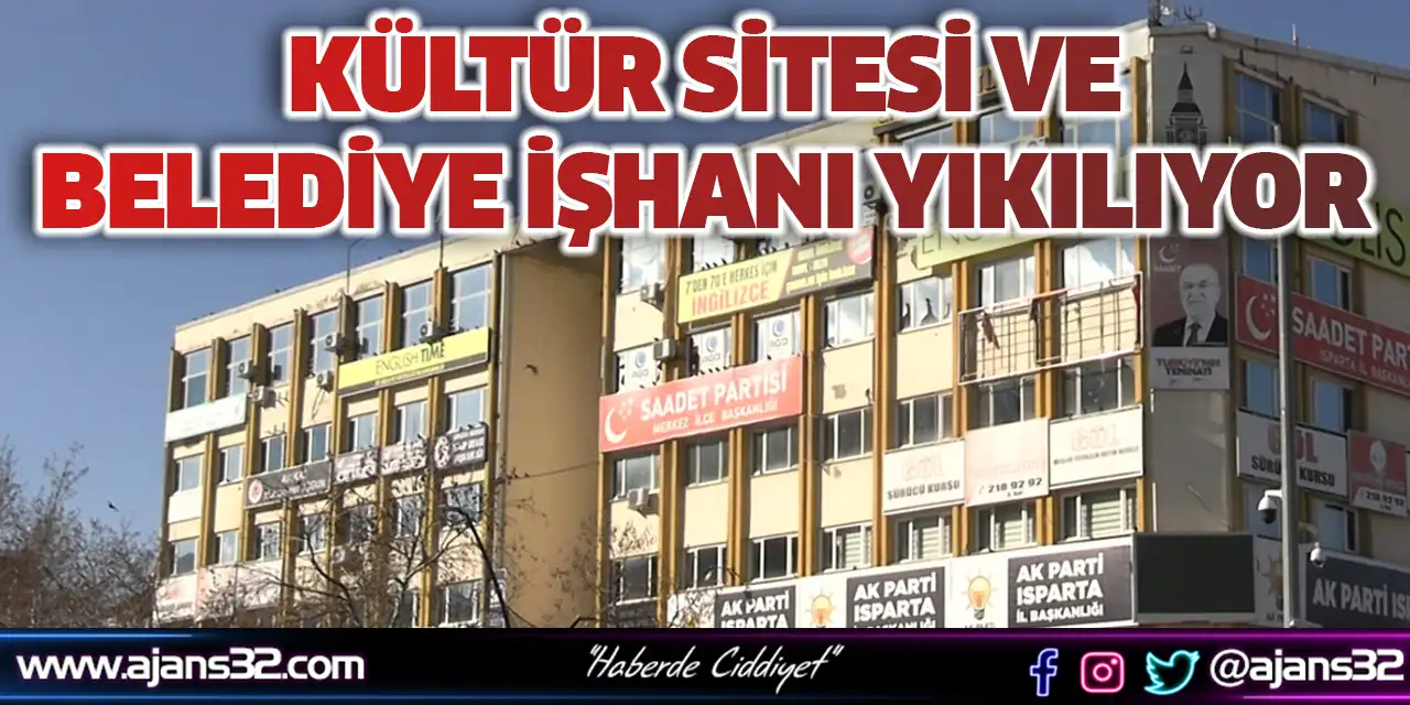 Kültür Sitesi ve Belediye İşhanı Yıkılıyor