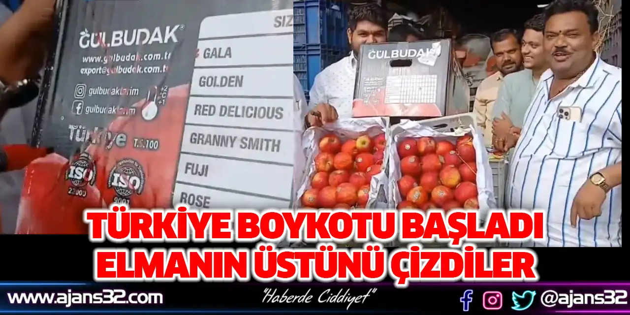 Türkiye Boykotu Başladı: Elmanın Üstünü Çizdiler