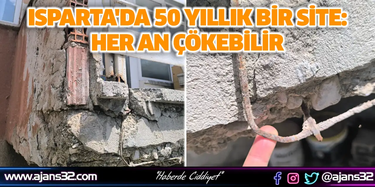 Isparta'da 50 Yıllık Bir Site: Her An Çökebilir
