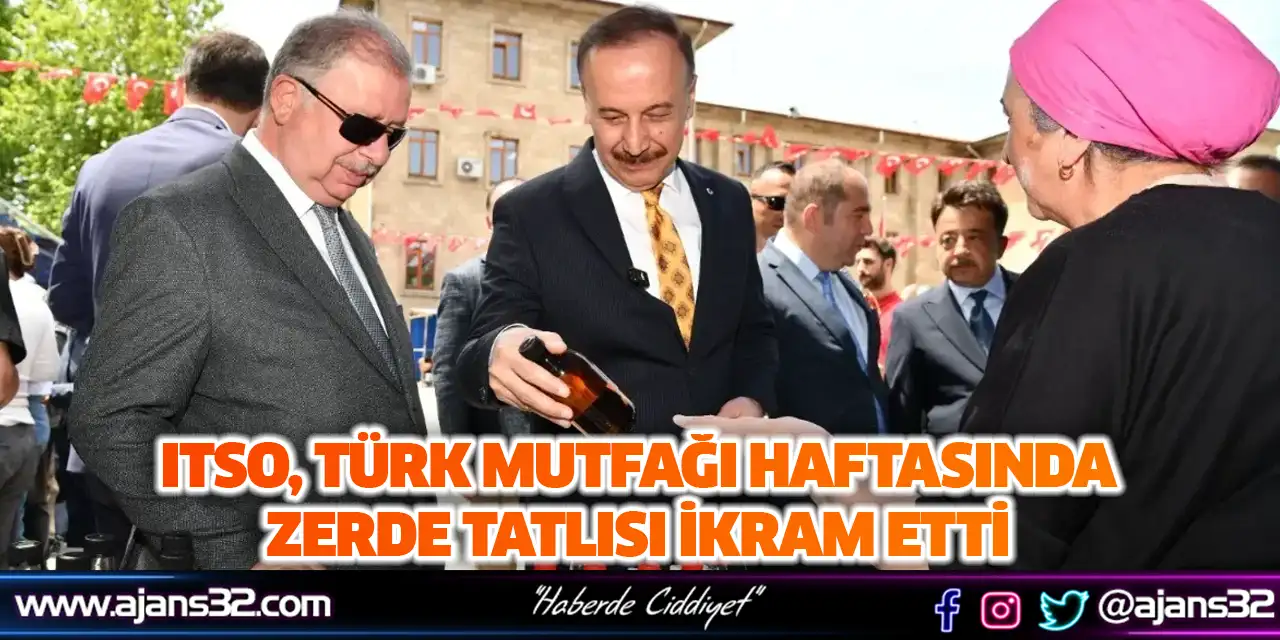 ITSO, Türk Mutfağı Haftasında Zerde Tatlısı İkram Etti