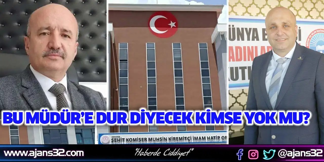 Bu Müdür’e Dur Diyecek Kimse Yok Mu?