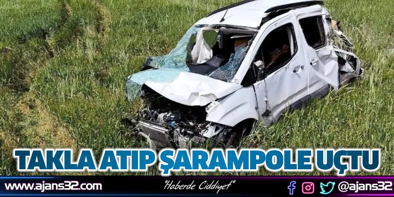 Takla Atıp Şarampole Uçtu
