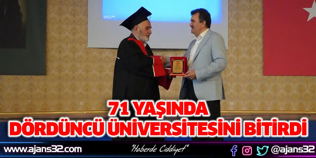 71 Yaşında Dördüncü Üniversitesini Bitirdi