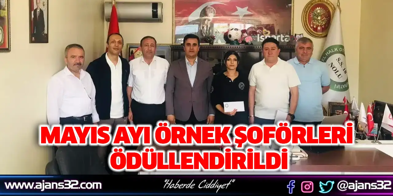Mayıs Ayı Örnek Şoförleri Ödüllendirildi