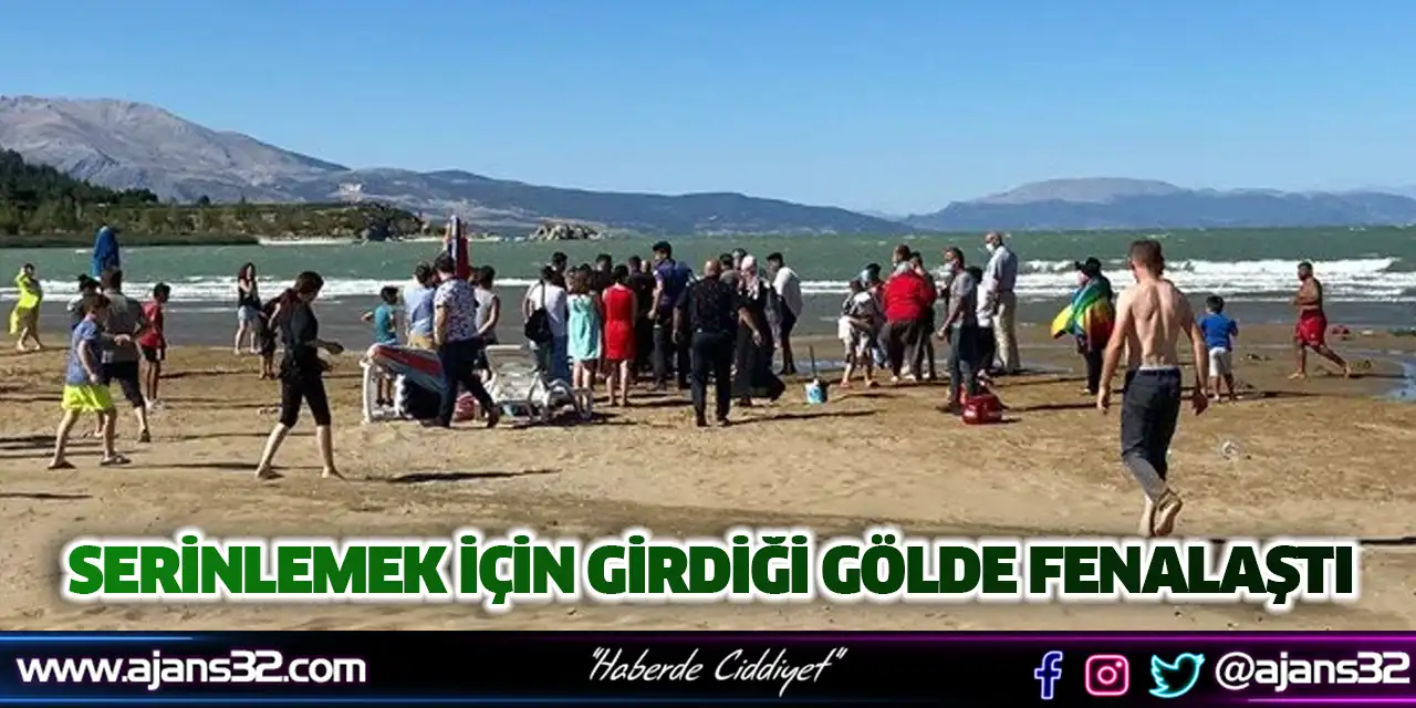 Serinlemek İçin Girdiği Gölde Fenalaştı