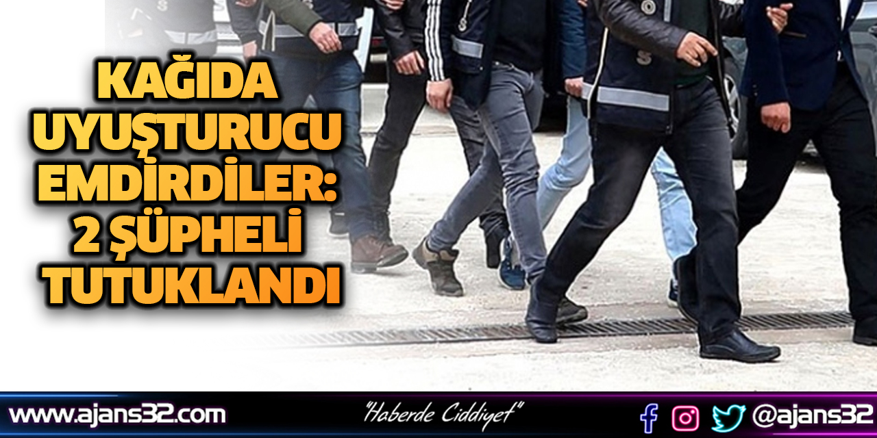 Kağıda Uyuşturucu Emdirdiler: 2 Şüpheli Tutuklandı