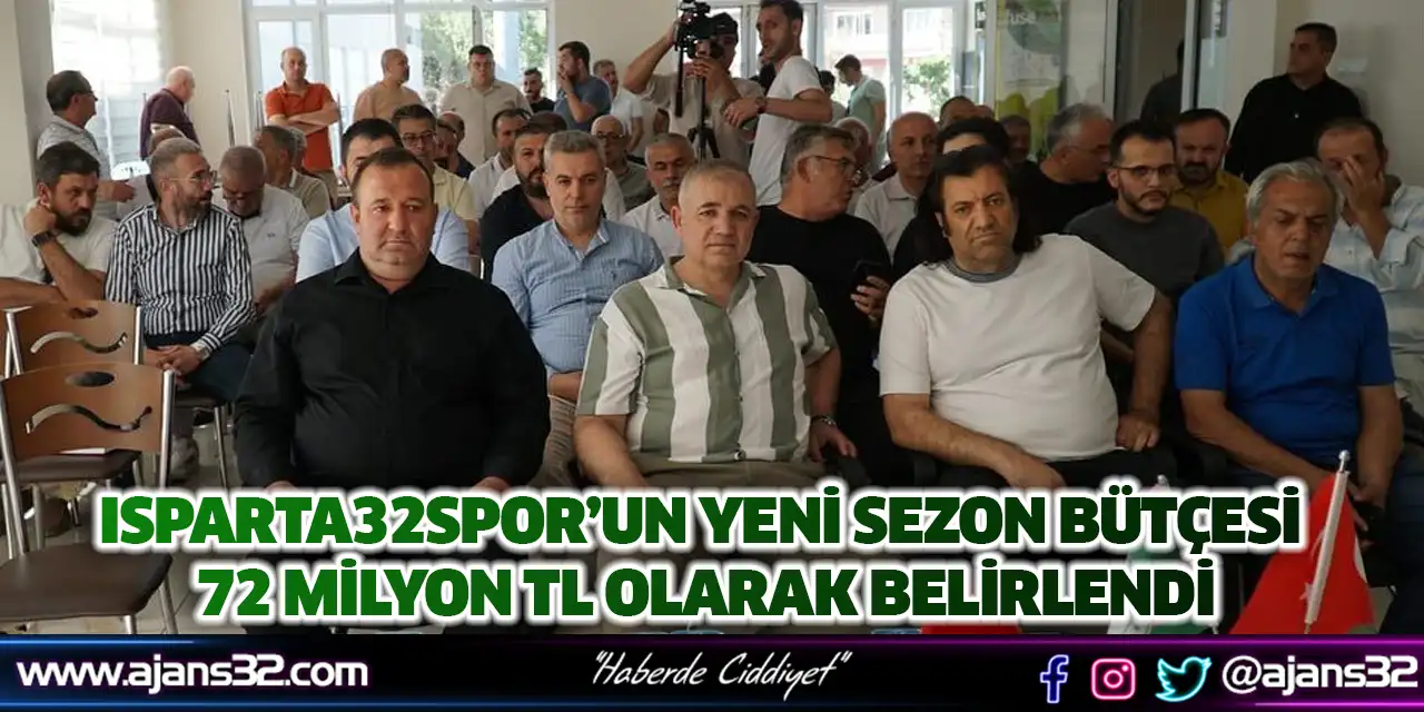 Isparta32spor’un Yeni Sezon Bütçesi 72 Milyon TL Olarak Belirlendi