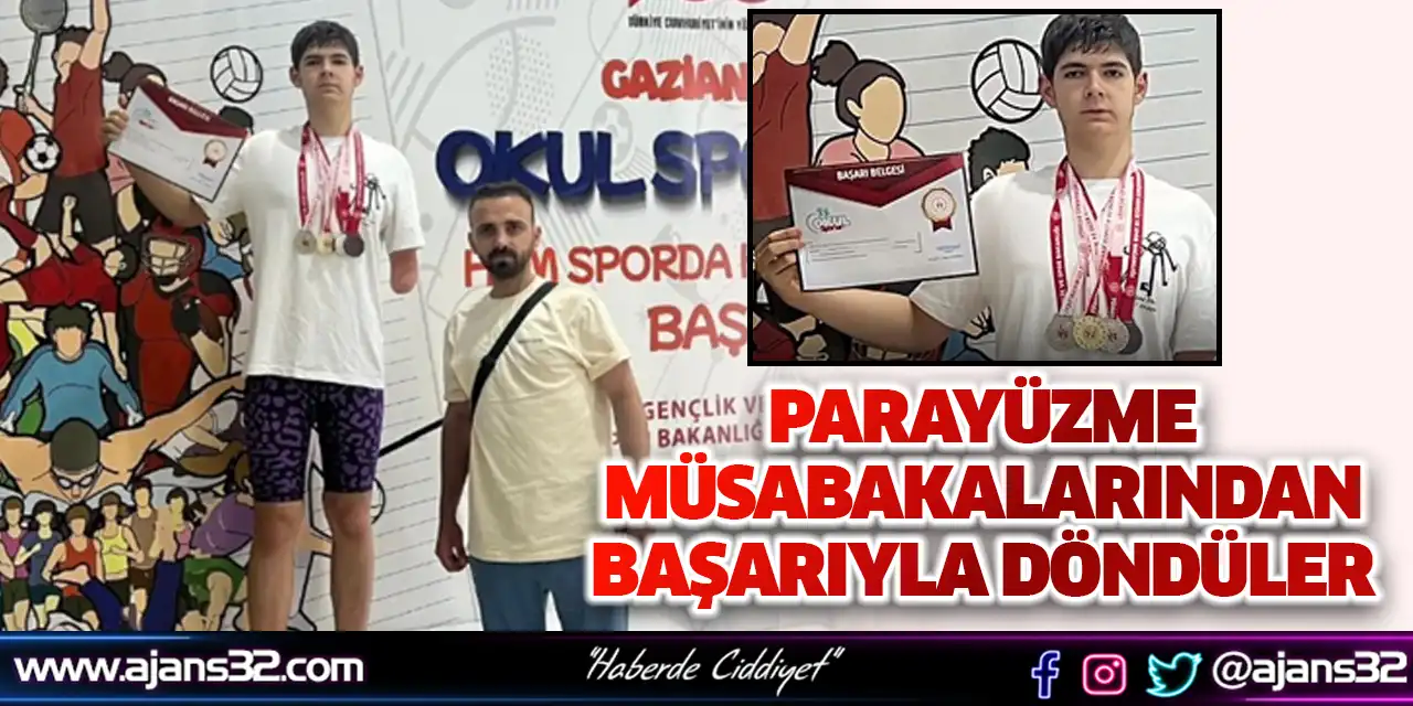 Parayüzme Müsabakalarından Başarıyla Döndüler
