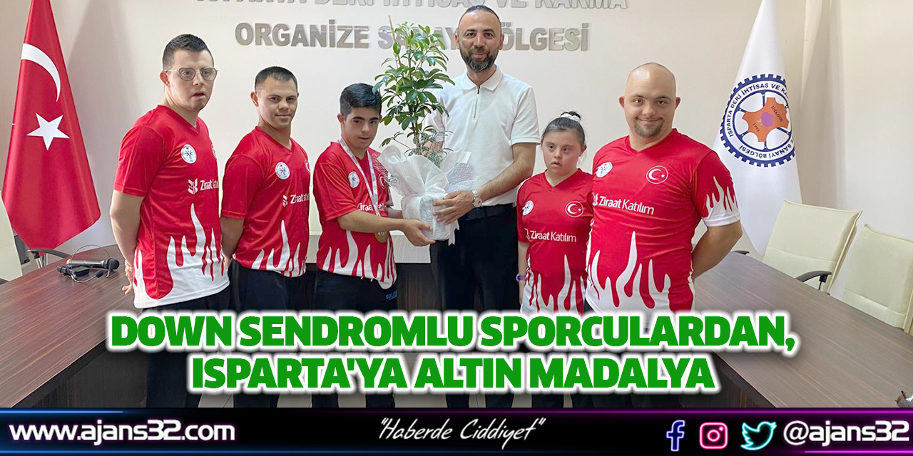 Down Sendromlu Sporculardan, Isparta'ya Altın Madalya