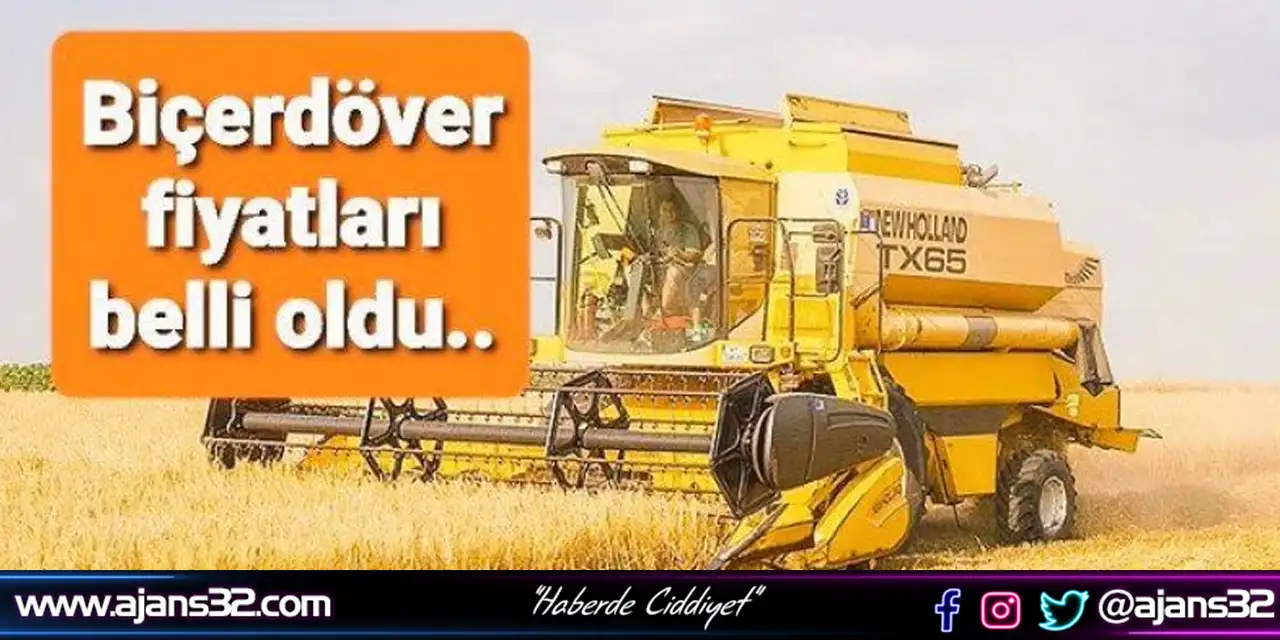 Isparta'da Biçerdöver Fiyatı Belli Oldu
