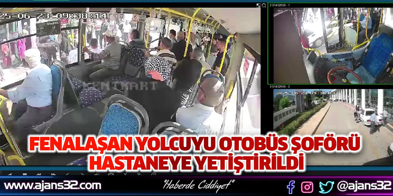 Fenalaşan Yolcuyu Otobüs Şoförü Hastaneye Yetiştirildi