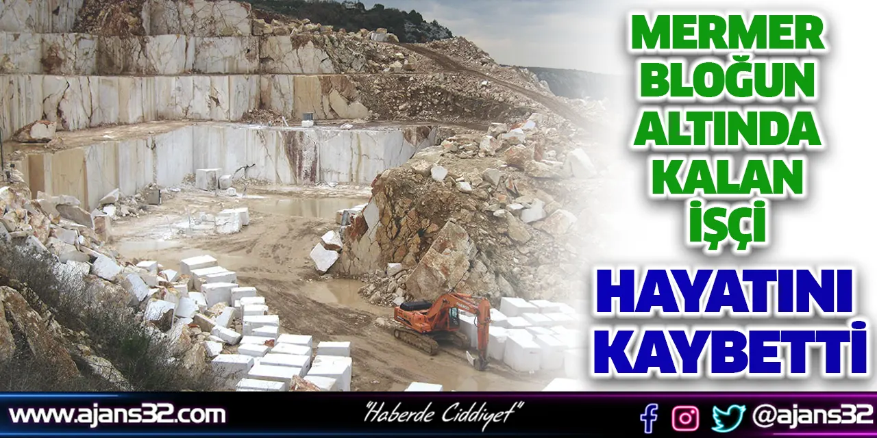 Mermer Bloğun Altında Kalan İşçi Hayatını Kaybetti