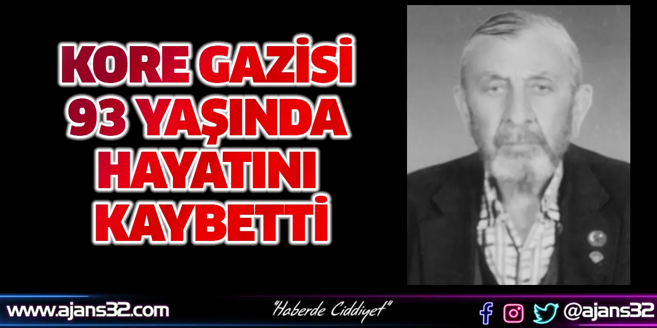 Kore Gazisi 93 Yaşında Hayatını Kaybetti