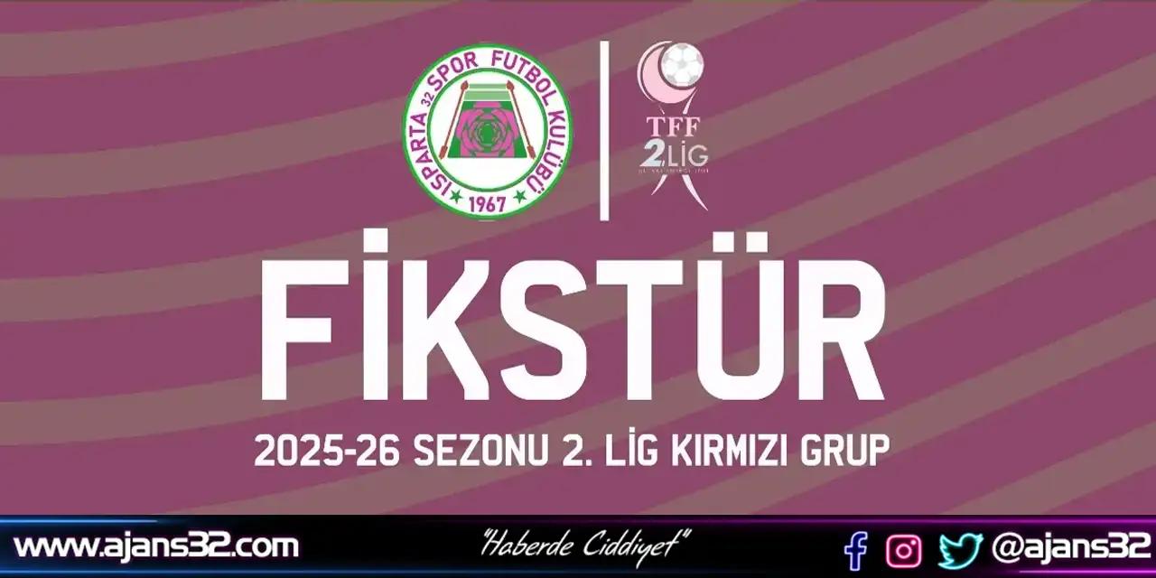 Isparta32spor’un 2025-2026 Sezonu Fikstürü Belli Oldu