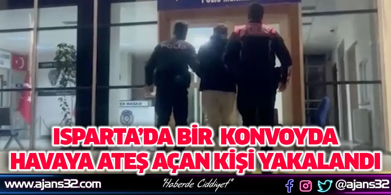 Konvoyda Havaya Ateş Açan Kişi Yakalandı