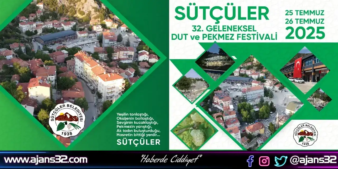 Sütçüler 32. Dut Ve Pekmez Festivali Programı Belli Oldu