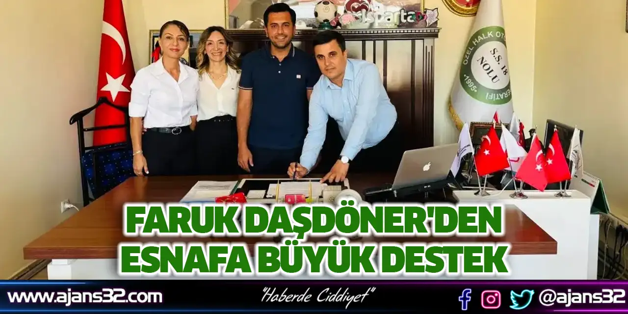 Faruk Daşdöner'den Esnafa Büyük Destek