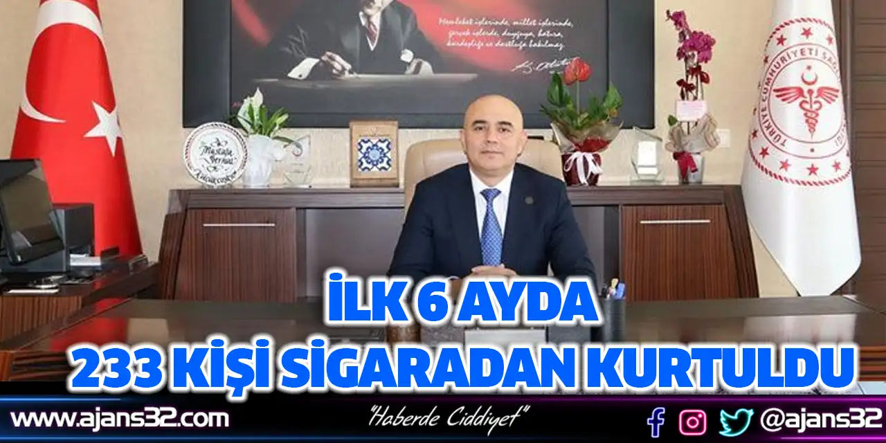 İlk 6 Ayda 233 Kişi Sigaradan Kurtuldu