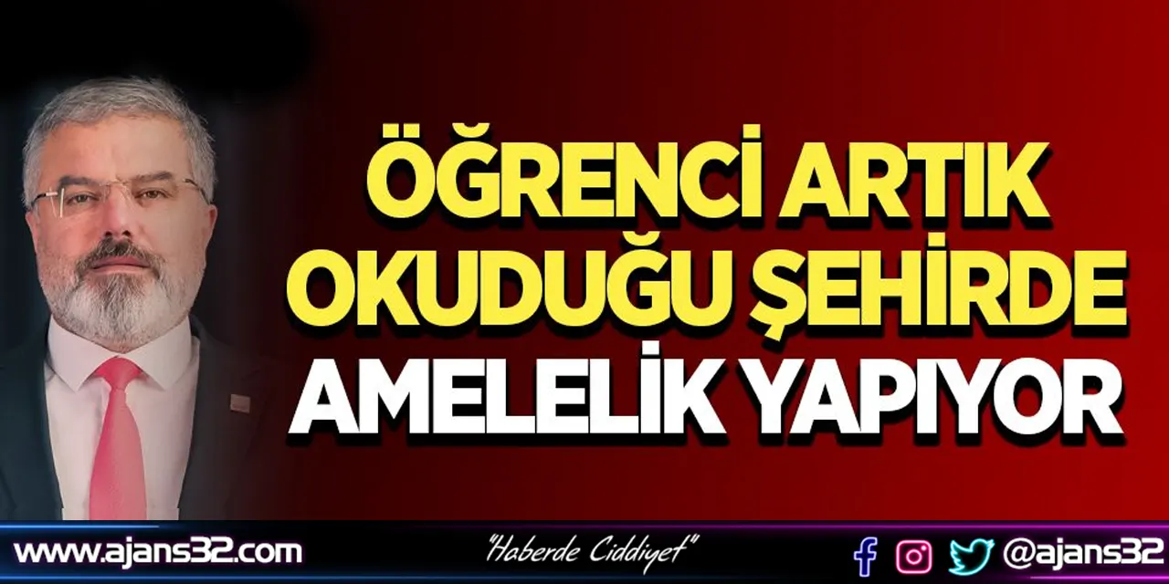 Öğrenci Artık Okuduğu Şehirde Amelelik Yapıyor