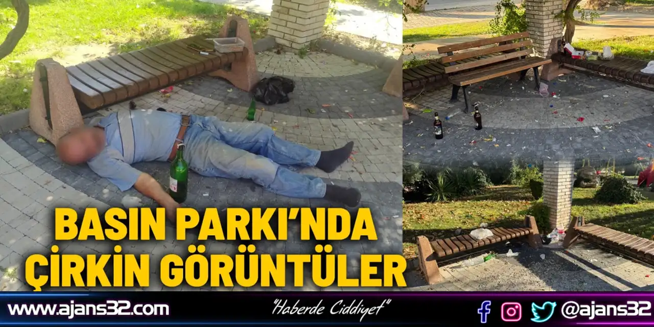 Basın Parkı’nda Çirkin Görüntüler