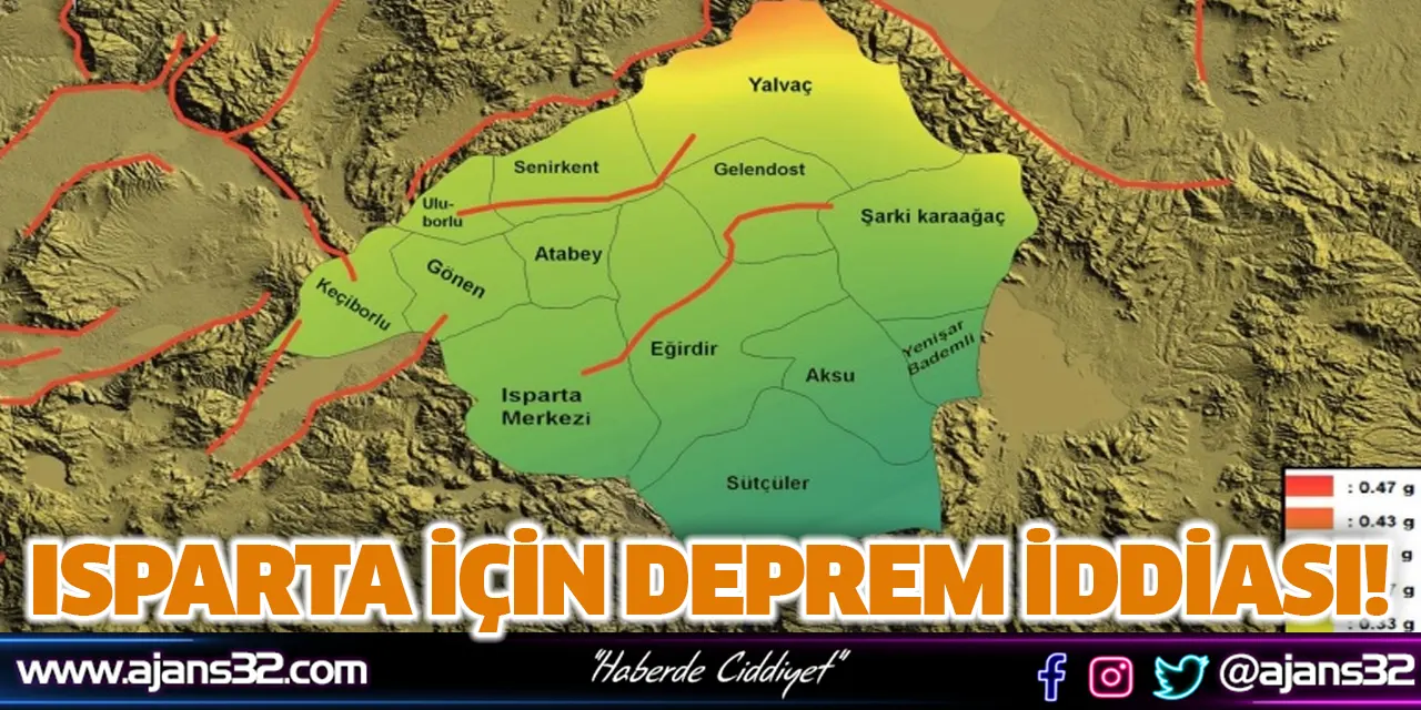 Isparta İçin Deprem İddiası!