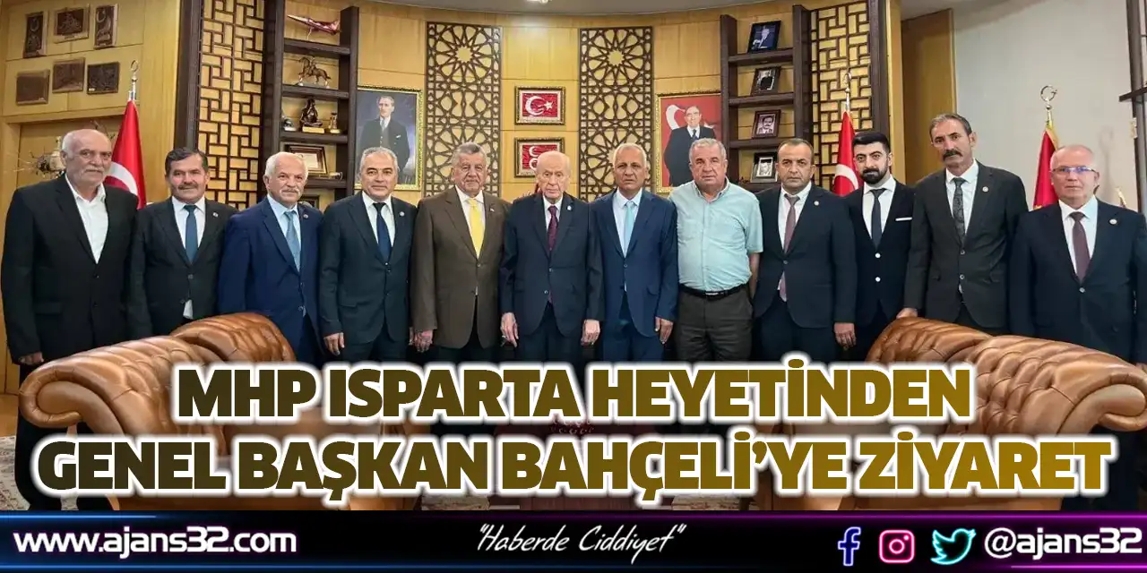Mhp Isparta Heyetinden Genel Başkan Bahçeli’ye Ziyaret