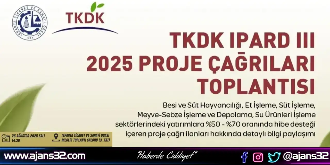 Tkdk Hibe Destekleri Itso’da Tanıtılacak