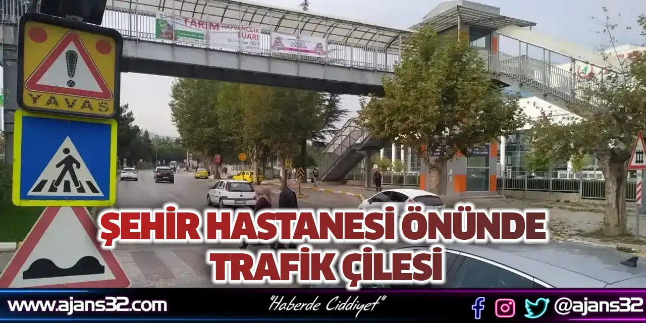 Şehir Hastanesi Önünde Trafik Çilesi