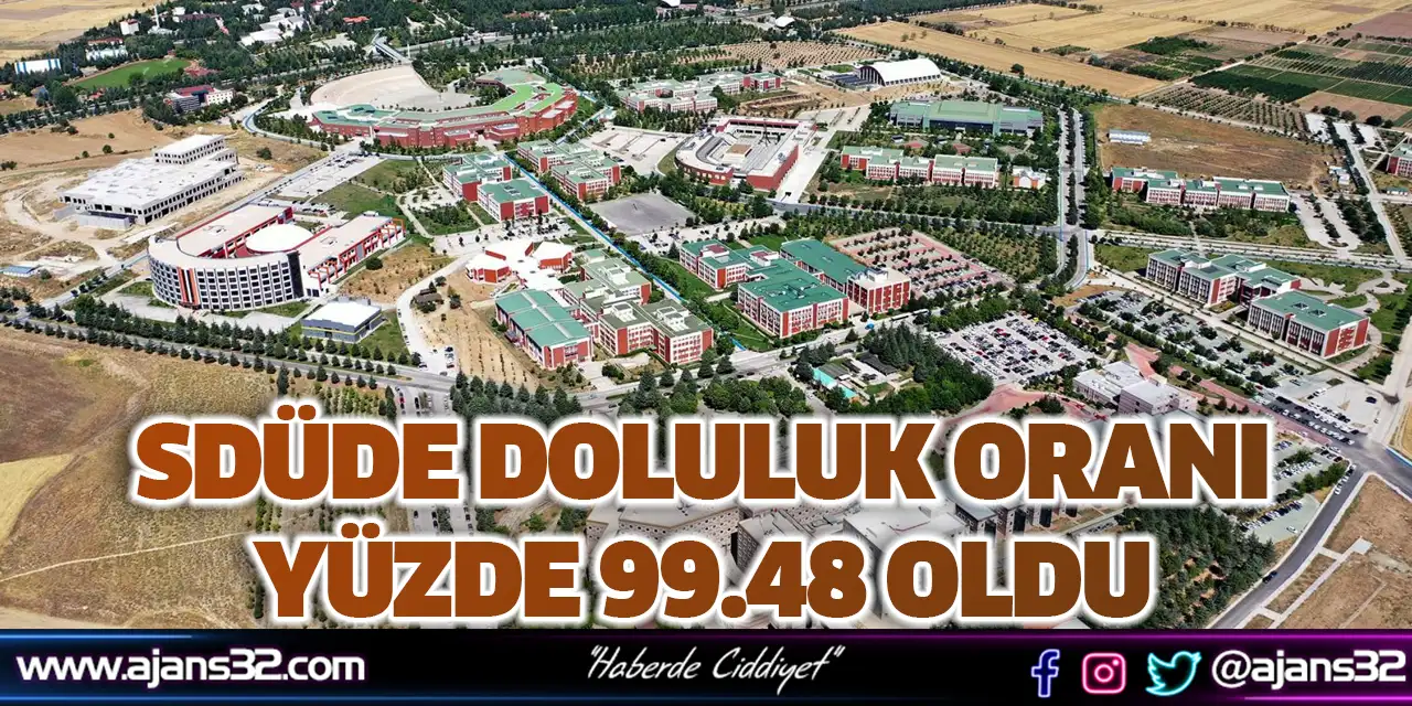 SDÜde Doluluk Oranı Yüzde 99.48 Oldu