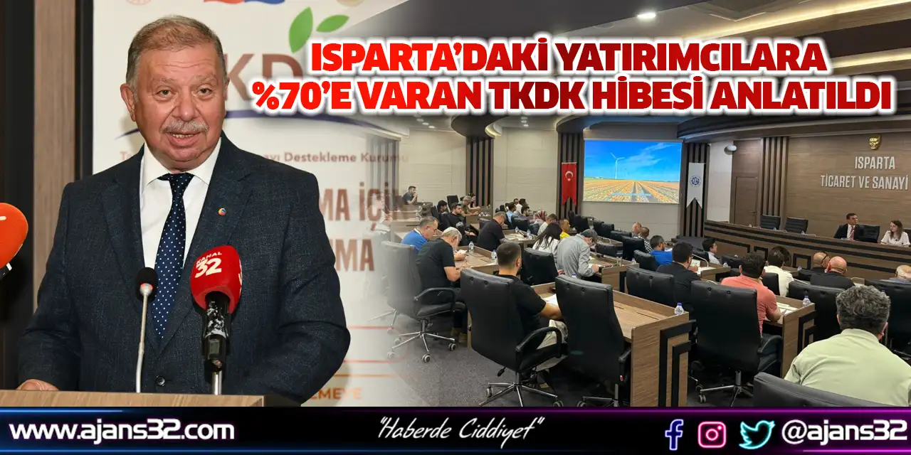 Isparta’daki Yatırımcılara %70’e Varan TKDK Hibesi Anlatıldı