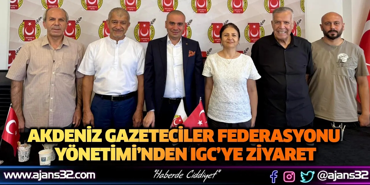 Akdeniz Gazeteciler Federasyonu Yönetimi’nden IGC’ye ziyaret