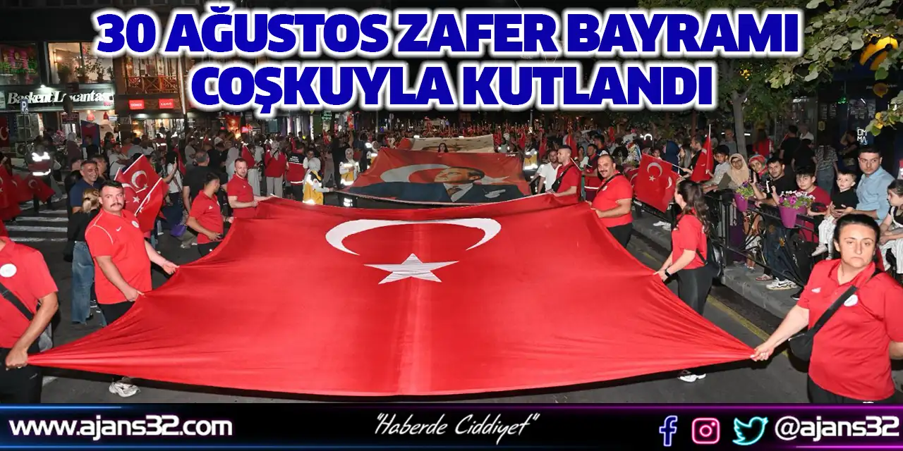 Isparta’da 30 Ağustos Zafer Bayramı Coşkuyla Kutlandı
