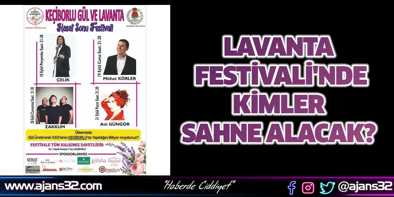 Lavanta Festivali'nde Kimler Sahne Alacak?