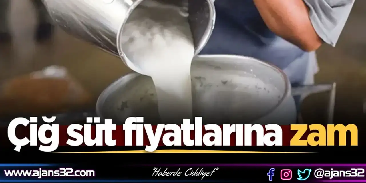 Çiğ Sütün Yeni Fiyatı Belli Oldu